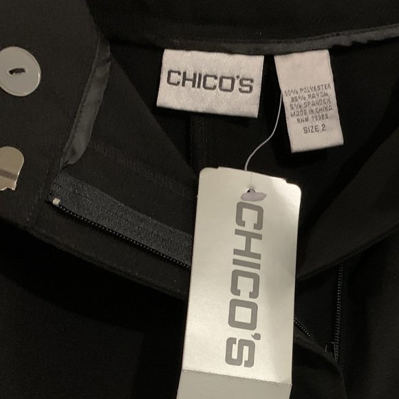 NWT CHICO's Black Magique Luna Cropped Pants - Picture 5 of 7